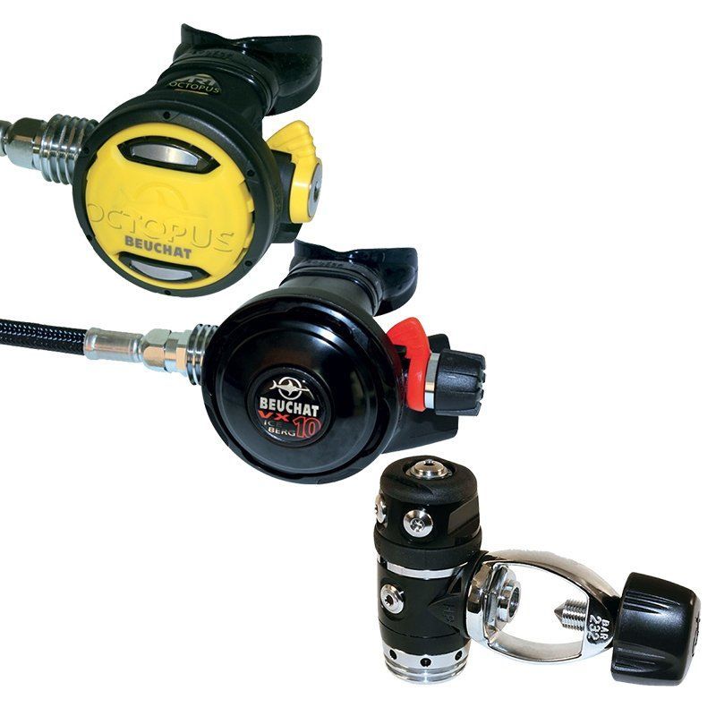 Beuchat Regülatör Set VX10 ICEBERG 1.2. Kademe, Ahtapot, Çanta dahil