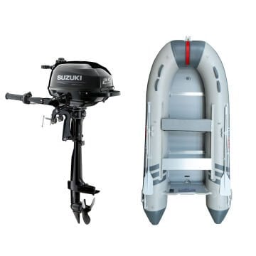 Marinport 3.00 Ahşap Taban Şişme Bot + Suzuki 2.5 HP Deniz Motoru