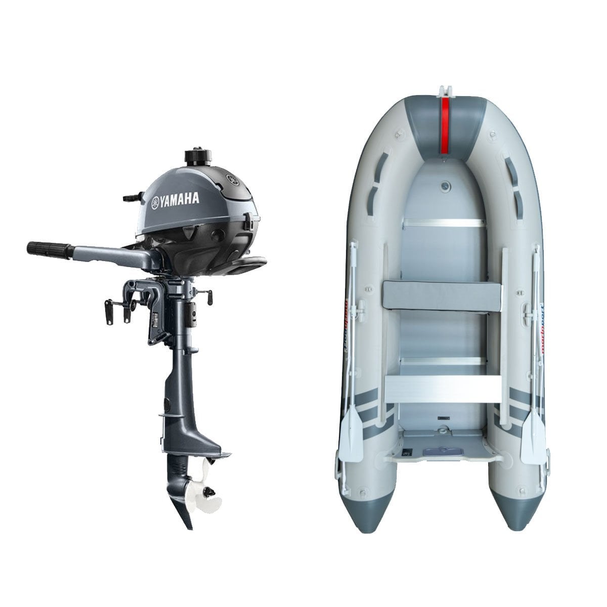 Marinport 3.00 Ahşap Taban Şişme Bot + Yamaha 2.5 HP Deniz Motoru