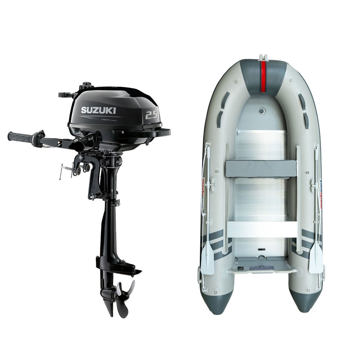 Marinport 3.00 Alüminyum Taban Şişme Bot + Suzuki 2.5 HP Deniz Motoru