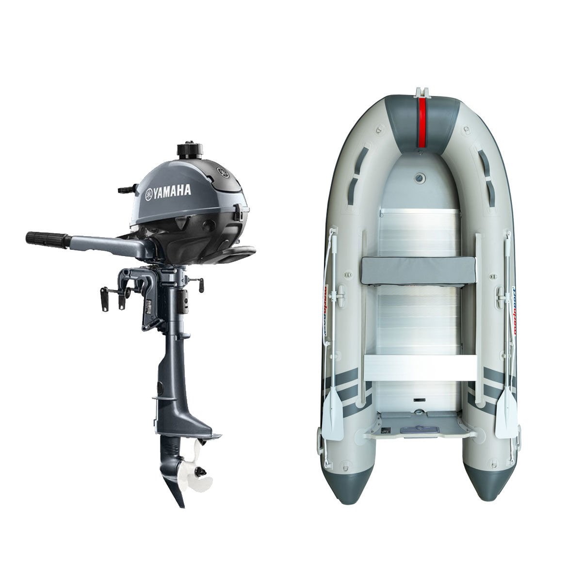 Marinport 3.00 Alüminyum Taban Şişme Bot + Yamaha 2.5 HP Deniz Motoru