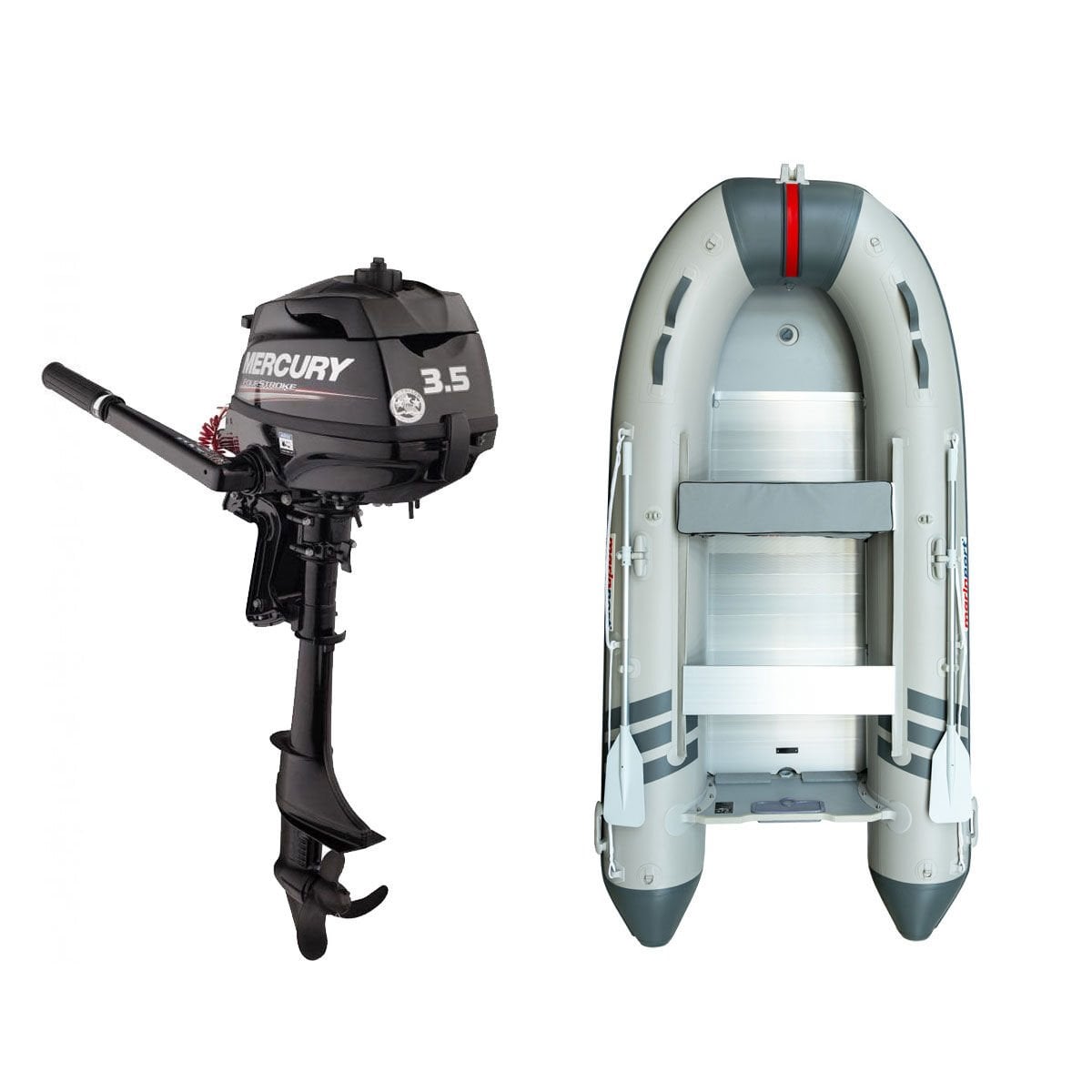 Marinport 3.00 Alüminyum Taban Şişme Bot + Mercury 3.5 HP Deniz Motoru