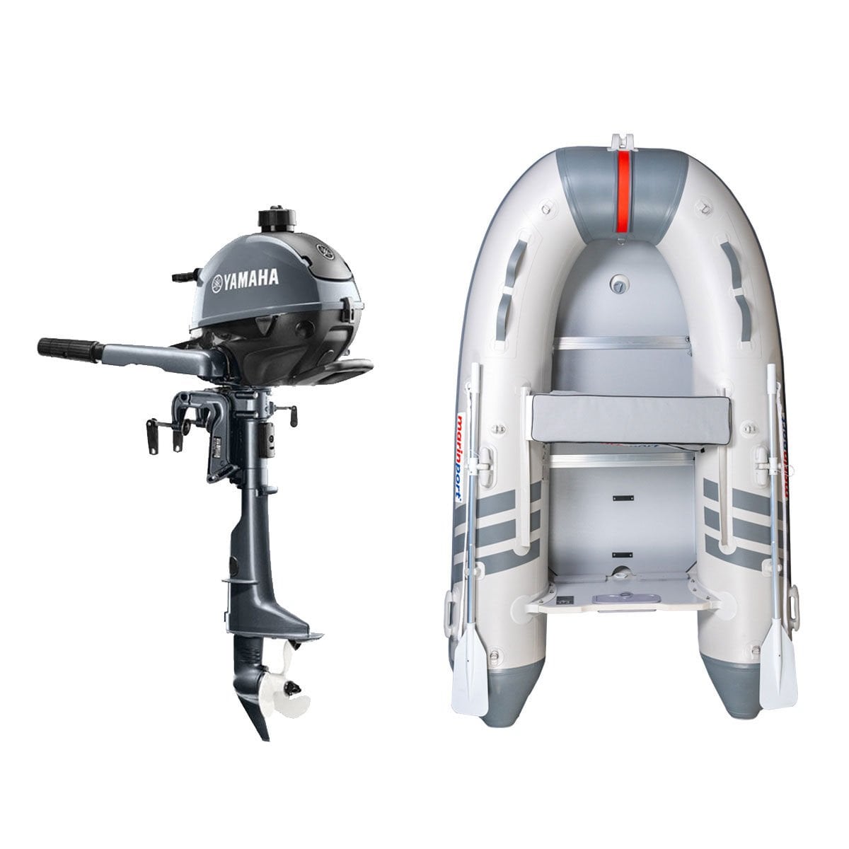 Marinport 2.70 Ahşap Taban Şişme Bot + Yamaha 2.5 HP Deniz Motoru