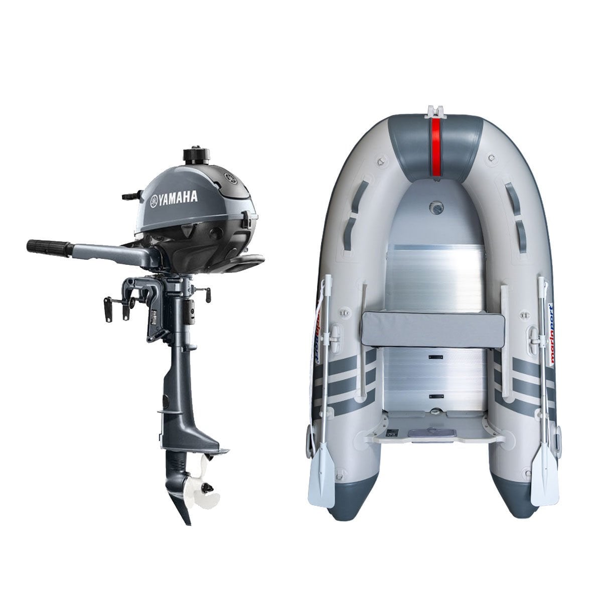 Marinport 2.70 Alüminyum Taban Şişme Bot + Yamaha 2.5 HP Deniz Motoru
