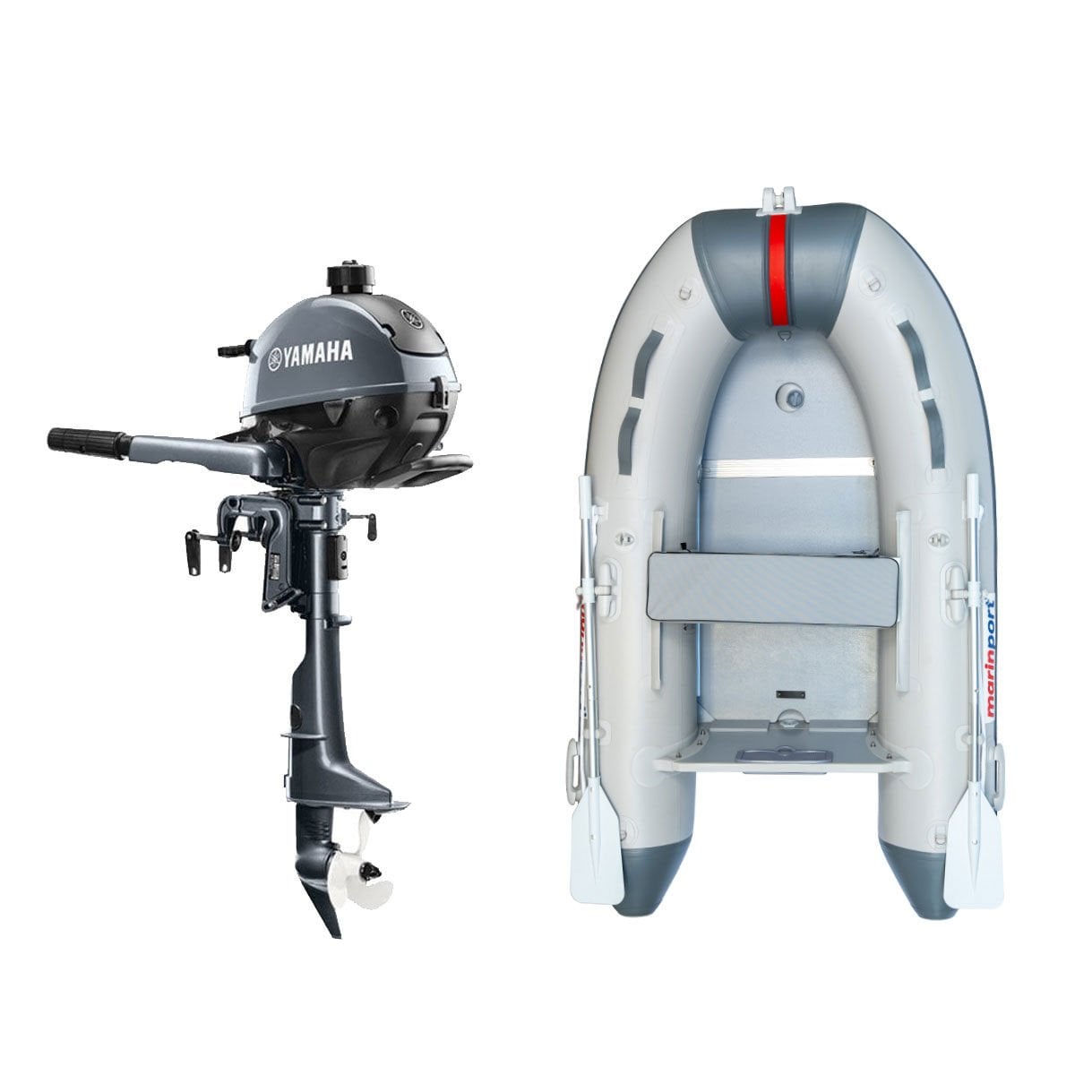 Marinport 2.30 Ahşap Taban Şişme Bot + Yamaha 2.5 HP Deniz Motoru