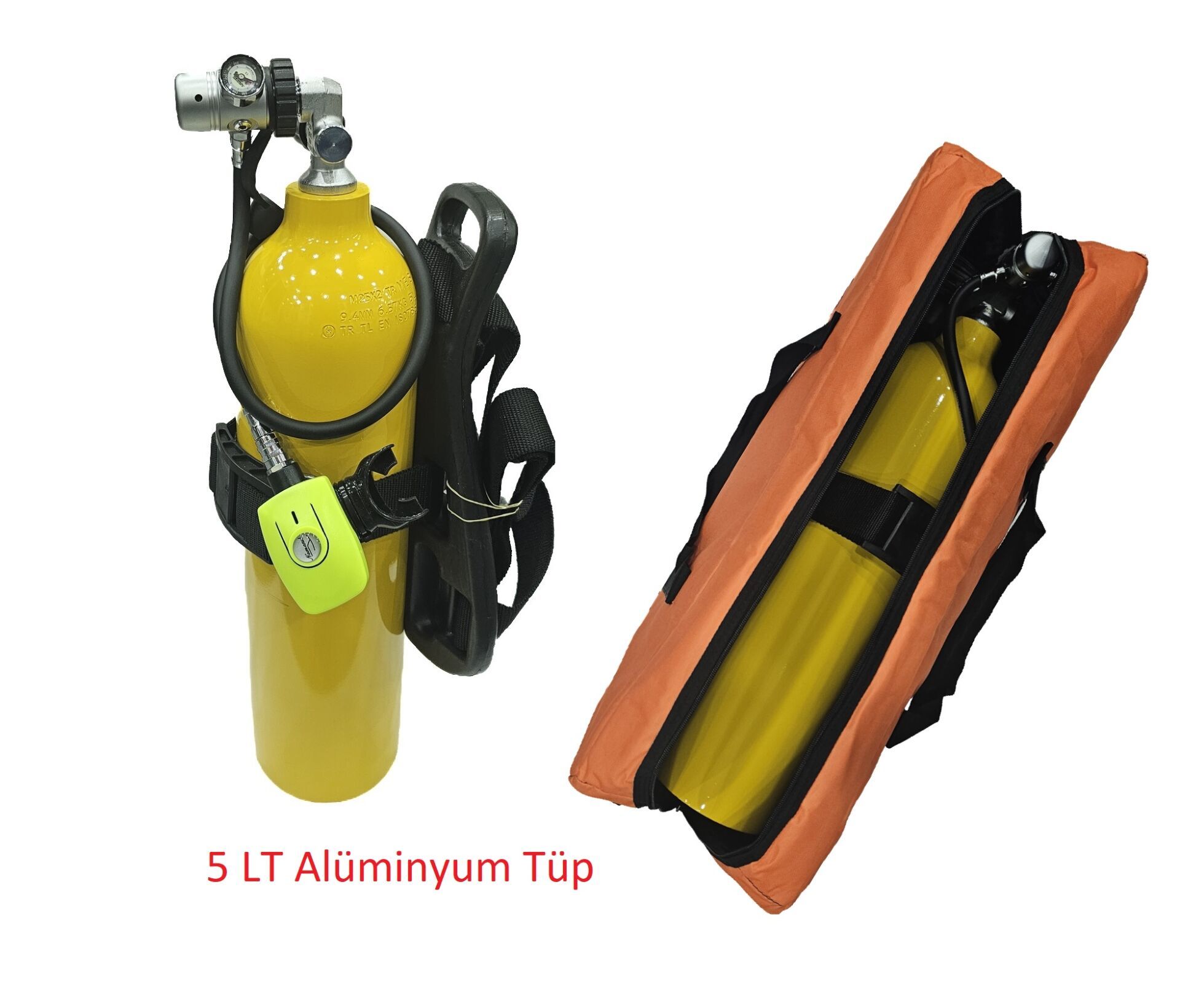 5 L.Tekne Scuba Set - Çantalı
