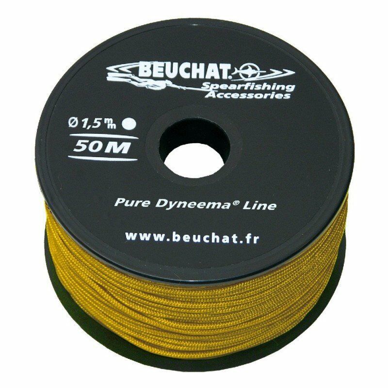 Beuchat Zıpkın Makara İpi Örme Dyneema 50m, 1,5mm, Sarı