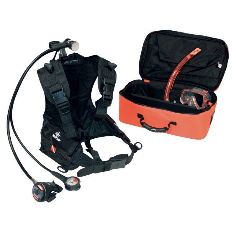 BEUCHAT Scuba Tekne SET BOAT, 2L Tüp, regülatör, gösterge, kuşam, maske, şnorkel, çanta