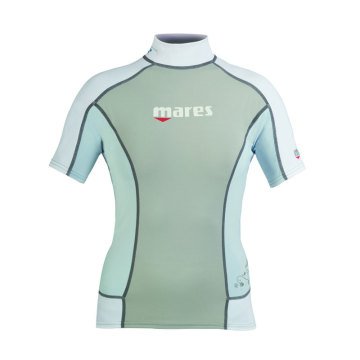 Mares Trilastic Kısa Kol Kadın Rash Guard Gri