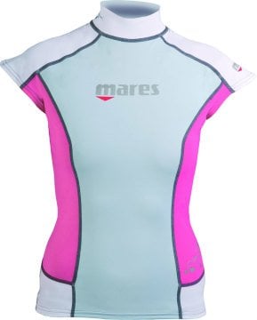 Mares Trilastic Cap Kısa Kol Kadın Rash Guard Pembe
