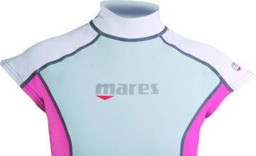 Mares Trilastic Cap Kısa Kol Kadın Rash Guard Pembe