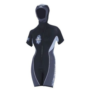 Beuchat Shorty FOCEA SPORT, 5 mm Kadın Başlıklı Dalış Elbisesi