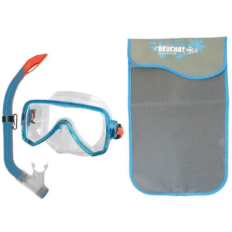 Beuchat SET MS OCEO Maske Şnorkel (Tahliyeli) Turkuaz