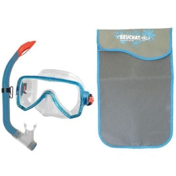 Beuchat SET MS OCEO Maske Şnorkel (Tahliyeli) Turkuaz