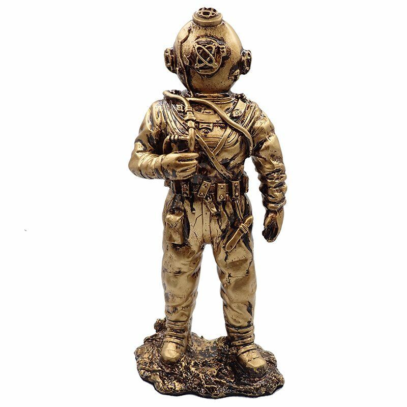 Kraken Figür The Diver Dalgıç Biblo Gold