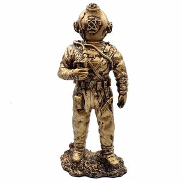 Kraken Figür The Diver Dalgıç Biblo Gold