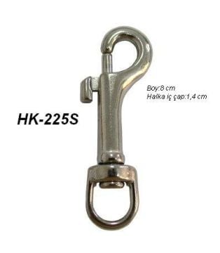 PASLANMAZ ÇELİK DÖNER KANCA-80mm