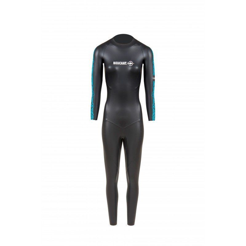 Beuchat Elbise ZENTO 2 mm. Kadın, Triathlon, Serbest Dalış ve Yüzme Elbisesi