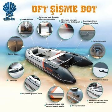 DFT Discovery 390 Alüminyum Katlanır Tabanlı Şişme Bot