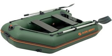 Kolibri KM-245D Ahşap Katlanır Tabanlı Şişme Bot Yeşil