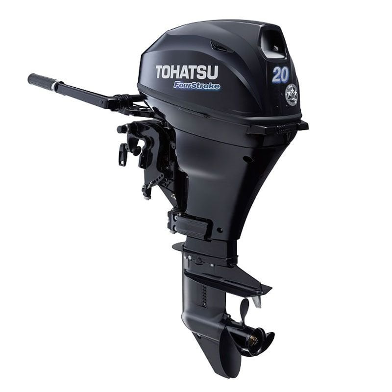Tohatsu 20HP Kısa Şaft Marşlı Trimli 4 Zamanlı Deniz Motoru