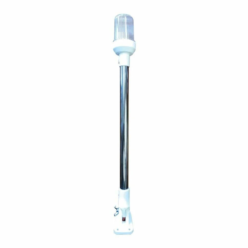 Işıklı Bayrak Direği 40cm 12V - Ampul - Silyon Feneri