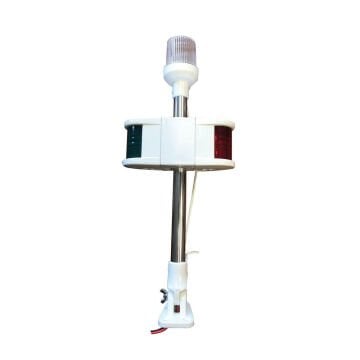 Seyir Feneri Kombine Bayrak Direği 40cm 12V Ampül