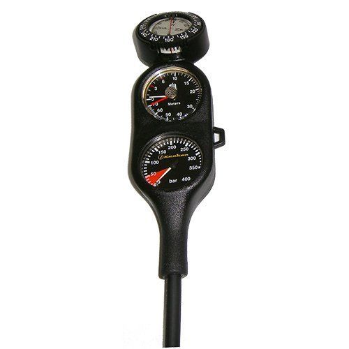 Kraken Gösterge Konsol Üçlü BLACKLINE 63 mm Siyah Ayarlı