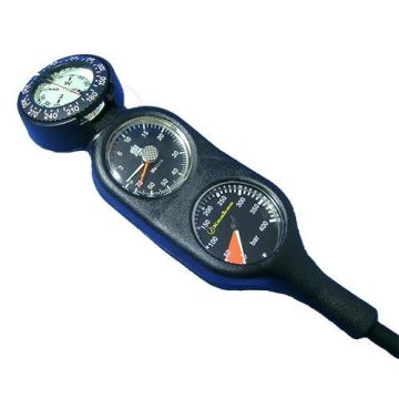 Kraken Gösterge Konsol Üçlü BLACKLINE 63 mm Siyah Ayarlı
