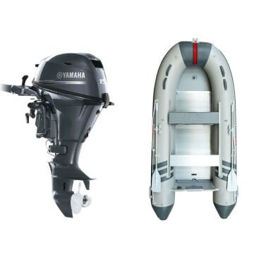 Marinport 4.30 Alüminyum Taban Şişme Bot + Yamaha 15 HP Deniz Motoru