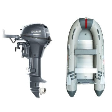 Marinport 4.30 Alüminyum Taban Bot + Yamaha 9.9 HP Deniz Motoru