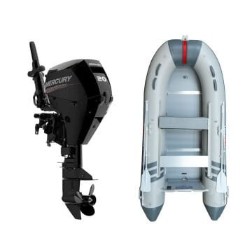 Marinport 4.30 Ahşap Taban Şişme Bot + Mercury 20 HP Deniz Motoru