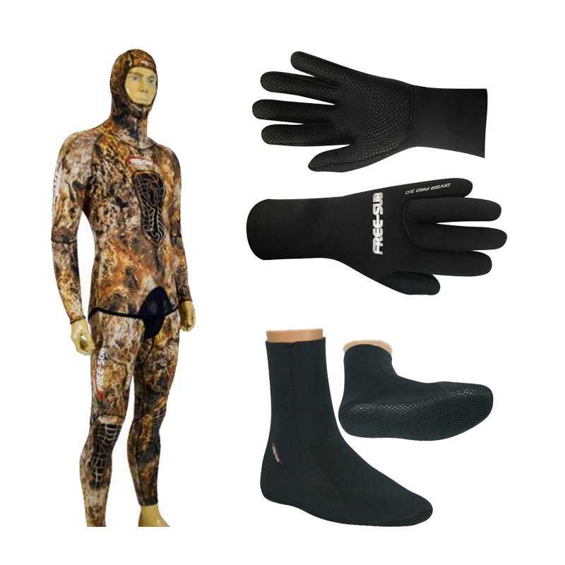 Freesub Expert Brown Comfort 5mm Serbest Dalış Seti